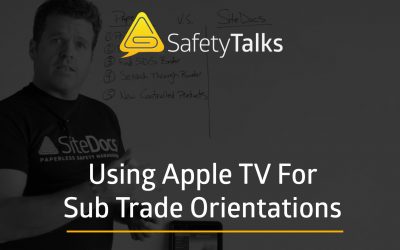 Using Apple TV for Sub Trade Orientations